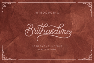 Brithasdine: Elevate Your Brand with This Elegant Script Font