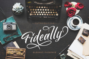 Fideally Font: Elegant Script for Editorial Design