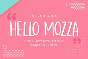 Hello Mozza Font: Handwritten Charm for Crafters