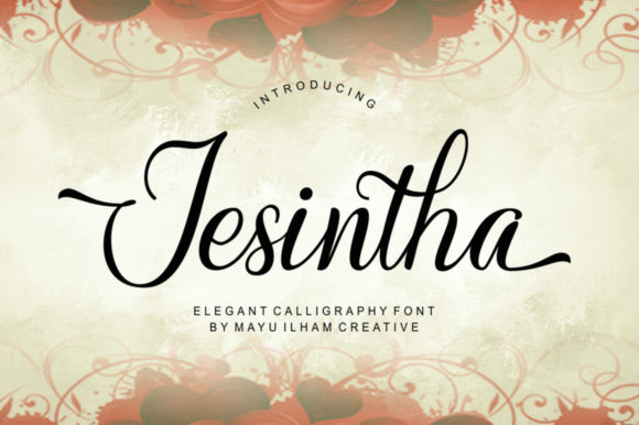 Jesintha Font: Elegant Script for Handmade Labels