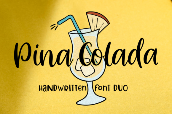 Pina Colada Font: Sweet Handmade Type for Branding