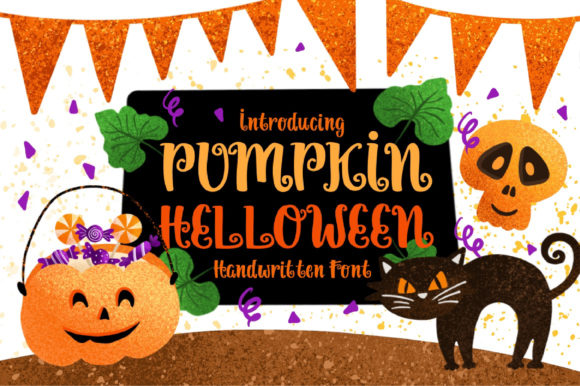 Pumpkin Helloween Font for Spooky Marketing Campaigns