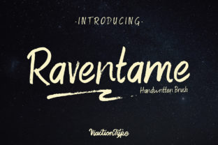 Raventame: A Handwritten Brush Font for Editorial Charm