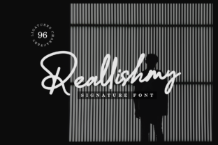 Reallishmy: A Classy Signature Font for Editorial Elegance