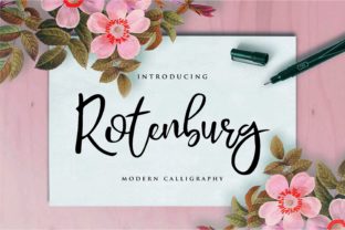 Rotenburg: A Modern Calligraphy Font for Elegant Web Design