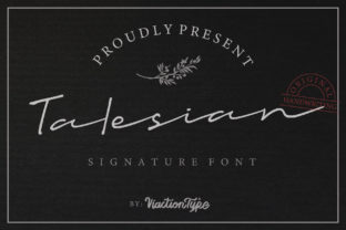 Talesian Font: Elevate Brand Visuals with Handwritten Style