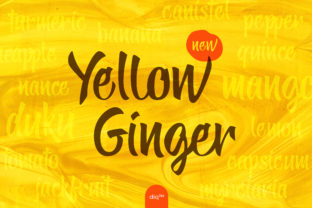 Yellow Ginger Font: A Script Typeface for Campaigns