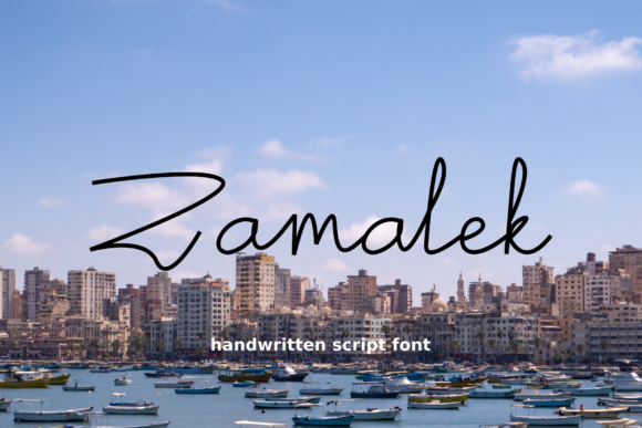 Zamalek Font: Authentic Handwritten Style for Business Branding