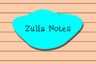 Zulfa Notes Font: Handwritten Charm for Makers